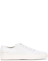 weiße Wildleder Turnschuhe von Common Projects