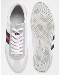 weiße Wildleder Turnschuhe von Tommy Hilfiger