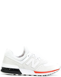 weiße Wildleder Turnschuhe von New Balance