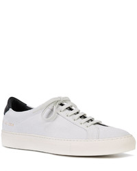 weiße Wildleder Turnschuhe von Common Projects