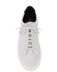 weiße Wildleder Turnschuhe von Common Projects