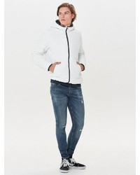 weiße Windjacke von ONLY & SONS