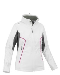 weiße Windjacke von Salewa