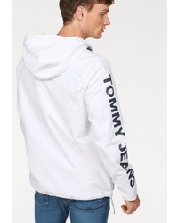 weiße Windjacke von Tommy Jeans