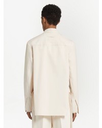 weiße Wollshirtjacke von Zegna