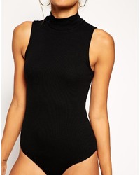 weißer ärmelloser Rollkragenpullover von Asos