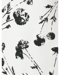weißer bedruckter Bleistiftrock von Oscar de la Renta