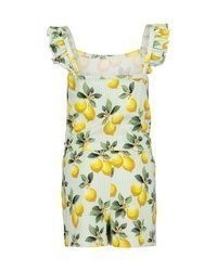 weißer bedruckter Jumpsuit von blue seven