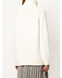 weißer bedruckter Oversize Pullover von Fendi