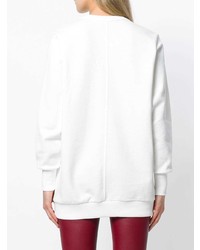 weißer bedruckter Oversize Pullover von Amen