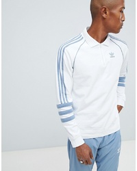 weißer bedruckter Polo Pullover von adidas Originals