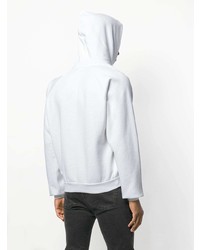 weißer bedruckter Pullover mit einem Kapuze von Balenciaga