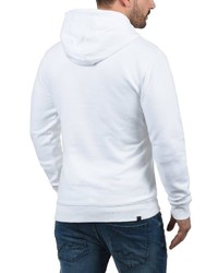 weißer bedruckter Pullover mit einem Kapuze von BLEND