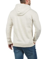 weißer bedruckter Pullover mit einem Kapuze von BLEND