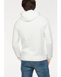 weißer bedruckter Pullover mit einem Kapuze von Gant