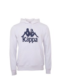 weißer bedruckter Pullover mit einem Kapuze von Kappa