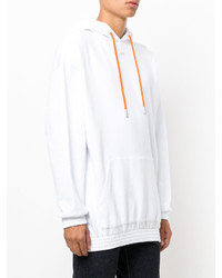 weißer bedruckter Pullover mit einem Kapuze von Off-White