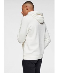 weißer bedruckter Pullover mit einem Kapuze von Replay