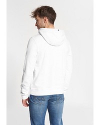 weißer bedruckter Pullover mit einem Kapuze von SHIRTS FOR LIFE