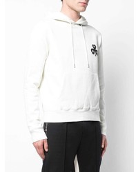 weißer bedruckter Pullover mit einem Kapuze von Off-White