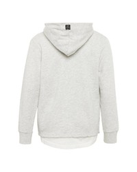 weißer bedruckter Pullover mit einem Kapuze von Tom Tailor