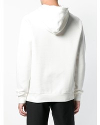 weißer bedruckter Pullover mit einem Kapuze von Lanvin