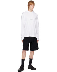 weißer bedruckter Pullover mit einem Kapuze von Givenchy