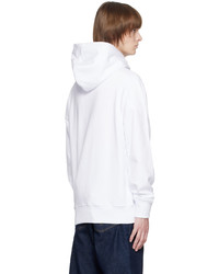 weißer bedruckter Pullover mit einem Kapuze von VERSACE JEANS COUTURE