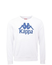 weißer bedruckter Pullover mit einem Rundhalsausschnitt von Kappa