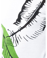 weißer bedruckter Pullover mit einem Rundhalsausschnitt von Sonia Rykiel