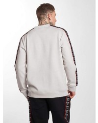 weißer bedruckter Pullover mit einem Rundhalsausschnitt von Thug Life