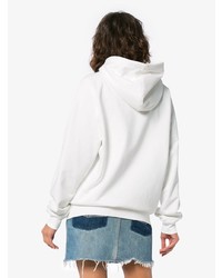 weißer bedruckter Pullover mit einer Kapuze von Calvin Klein Jeans Est. 1978