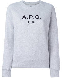 weißer bedruckter Pullover von A.P.C.