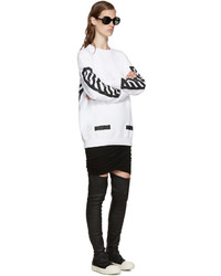 weißer bedruckter Pullover von Off-White