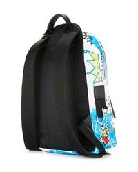 weißer bedruckter Rucksack von Dolce & Gabbana