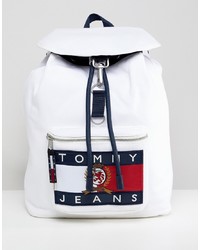 weißer bedruckter Rucksack von Tommy Jeans