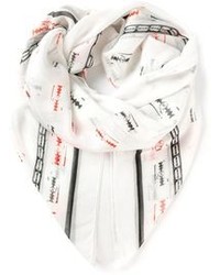 weißer bedruckter Schal von McQ by Alexander McQueen