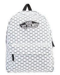 weißer bedruckter Segeltuch Rucksack von Vans