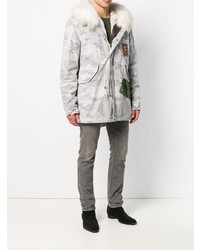 weißer Camouflage Parka von Mr & Mrs Italy