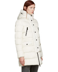 weißer Daunenmantel von Moncler