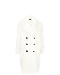 weißer flauschiger Mantel von Julia Davidian