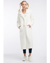 weißer Fleece-Mantel von myMo