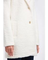 weißer Fleece-Mantel von myMo