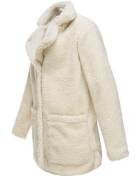 weißer Fleece-Mantel von Sublevel