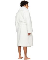 weißer Fleece-Mantel von Casablanca