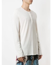 weißer Henley-Pullover von OSKLEN