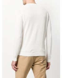 weißer Henley-Pullover von Roberto Collina
