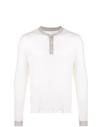 weißer Henley-Pullover von Maison Margiela
