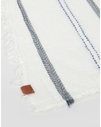 weißer horizontal gestreifter leichter Schal von Esprit