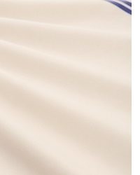 weißer horizontal gestreifter Pullover mit einem Rundhalsausschnitt von Tom Tailor